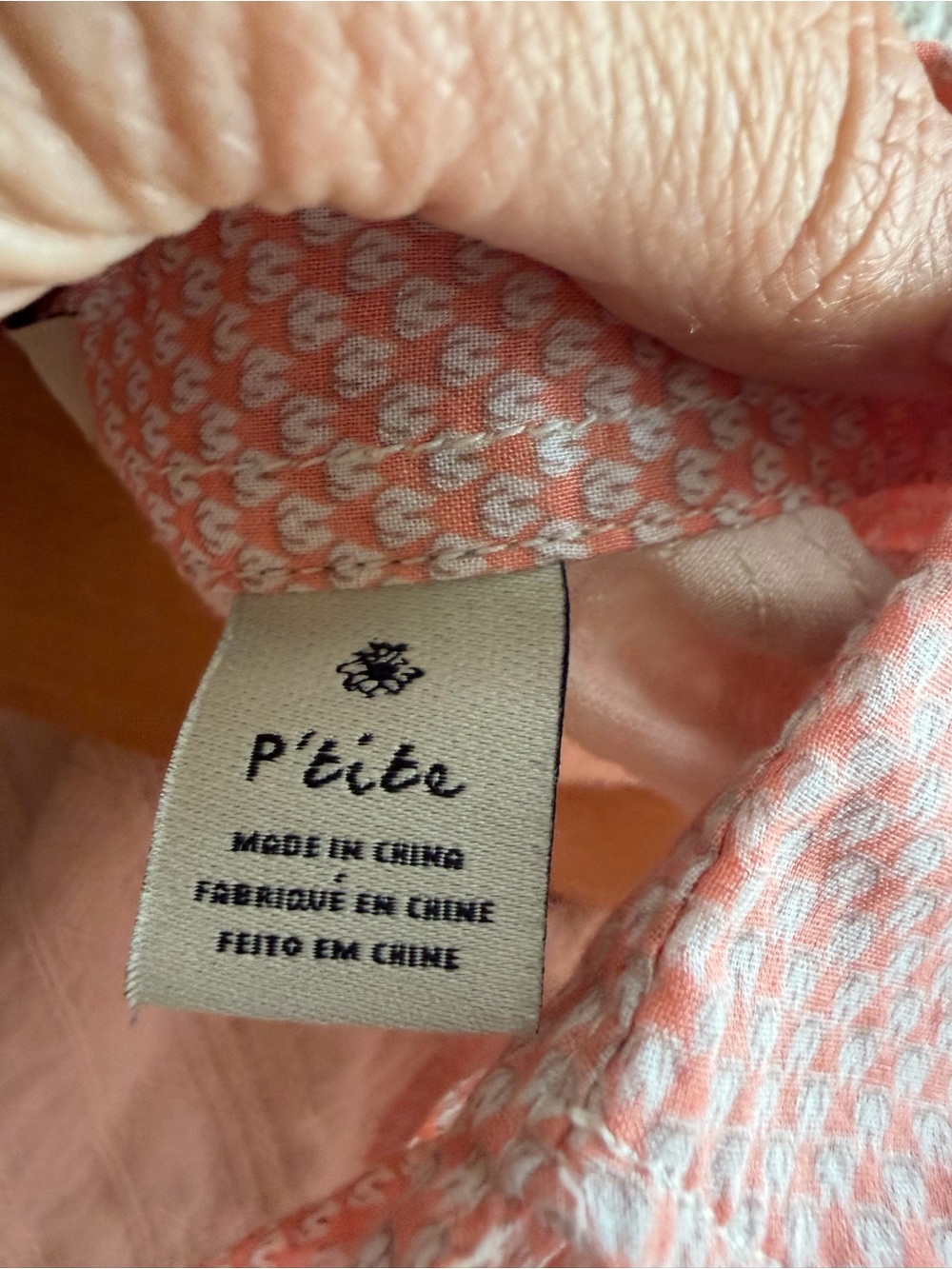 MAISON SCOTCH La Femme Selon Marie Peach Gingham Button Down - Picture 6 of 7